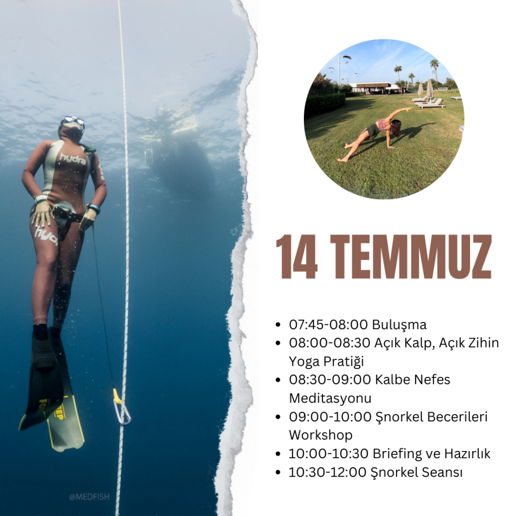 yoga ve serbest dalış kampı
